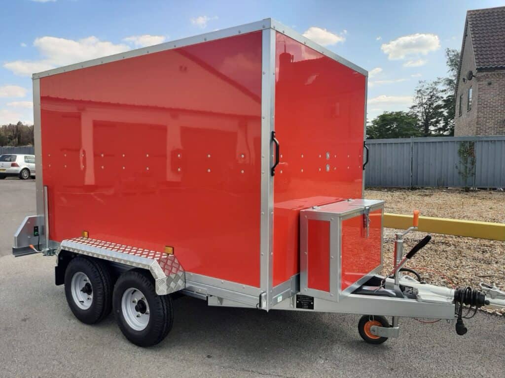 Tickners GB twin-axle braked box trailer